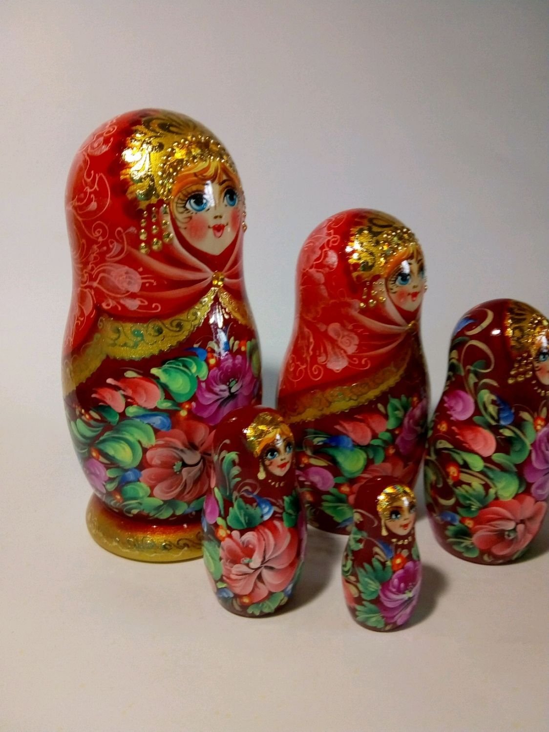 Матрешка «Цветочная» 7 мест
