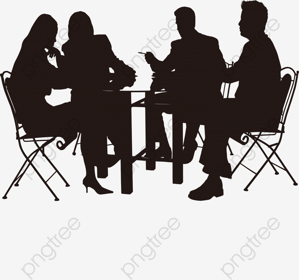 Переговоры силуэт