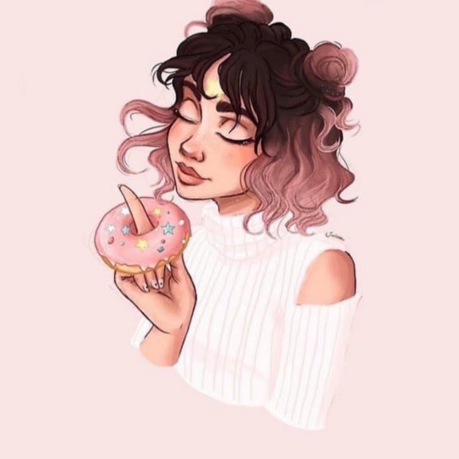 Розовые рисунки для срисовки