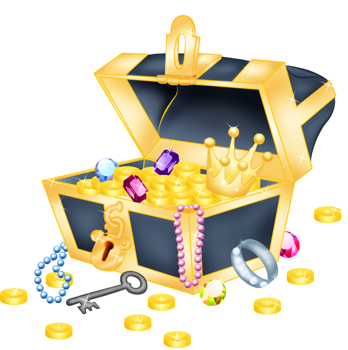 Пиратский сундук с сокровищами для детей