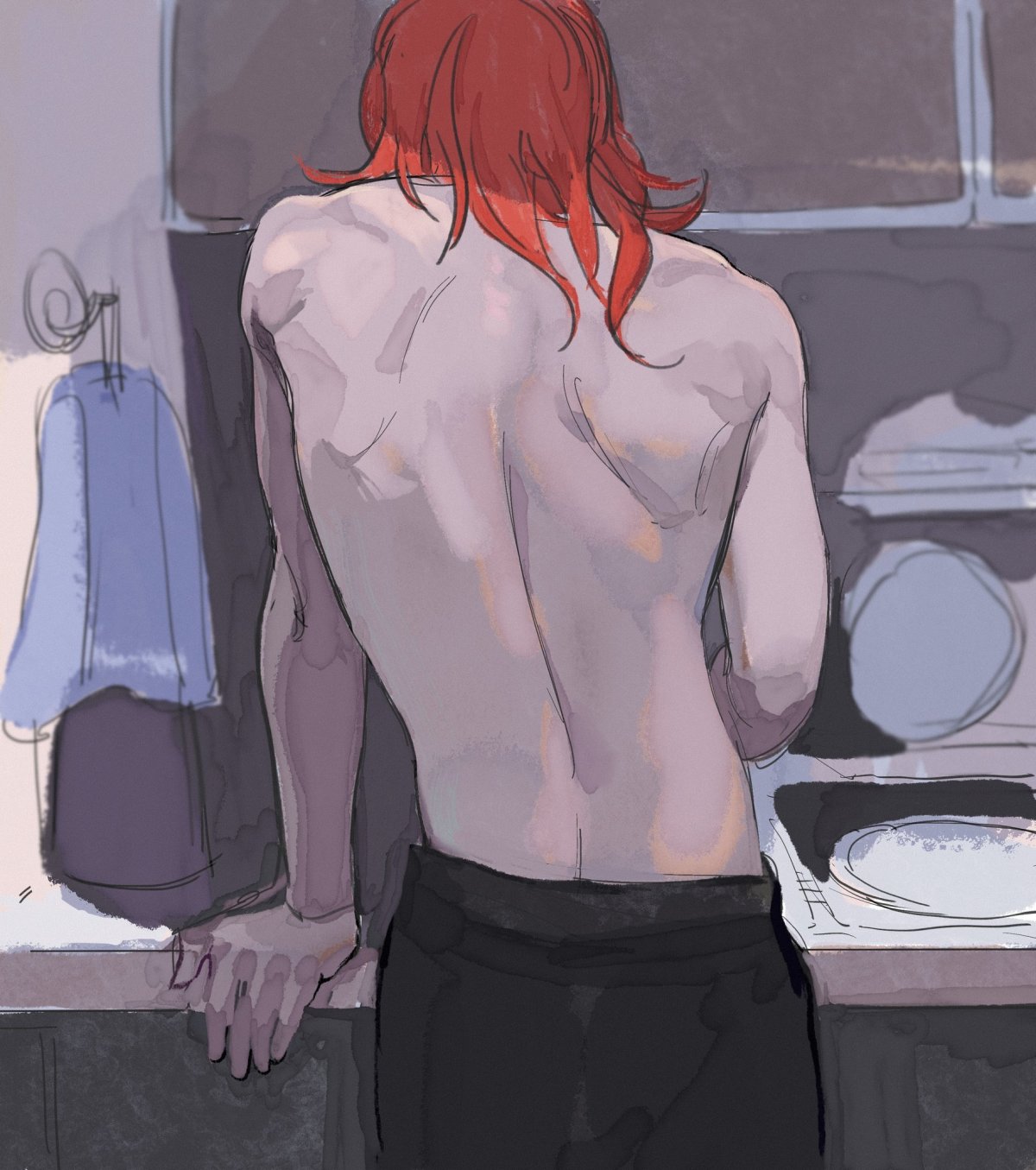 Дилюк Фанарт