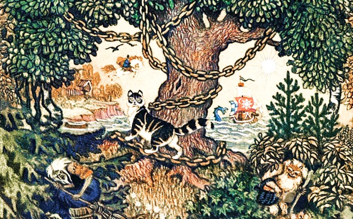 Рисунок на тему Лукоморье