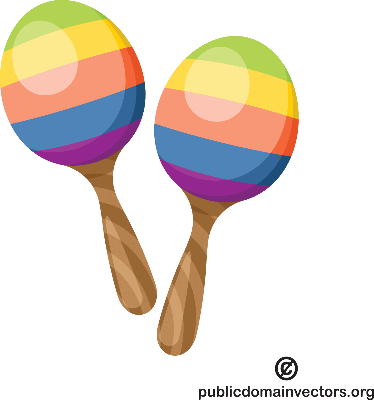 Маракасы на прозрачном фоне для фотошопа