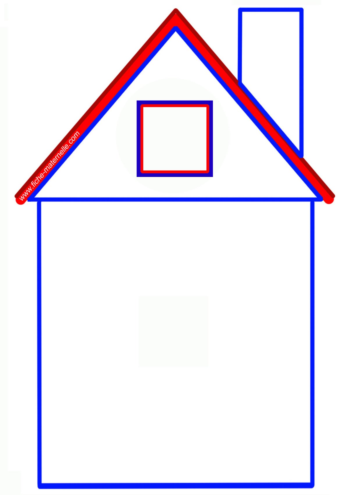 Домик с окошками для цифр