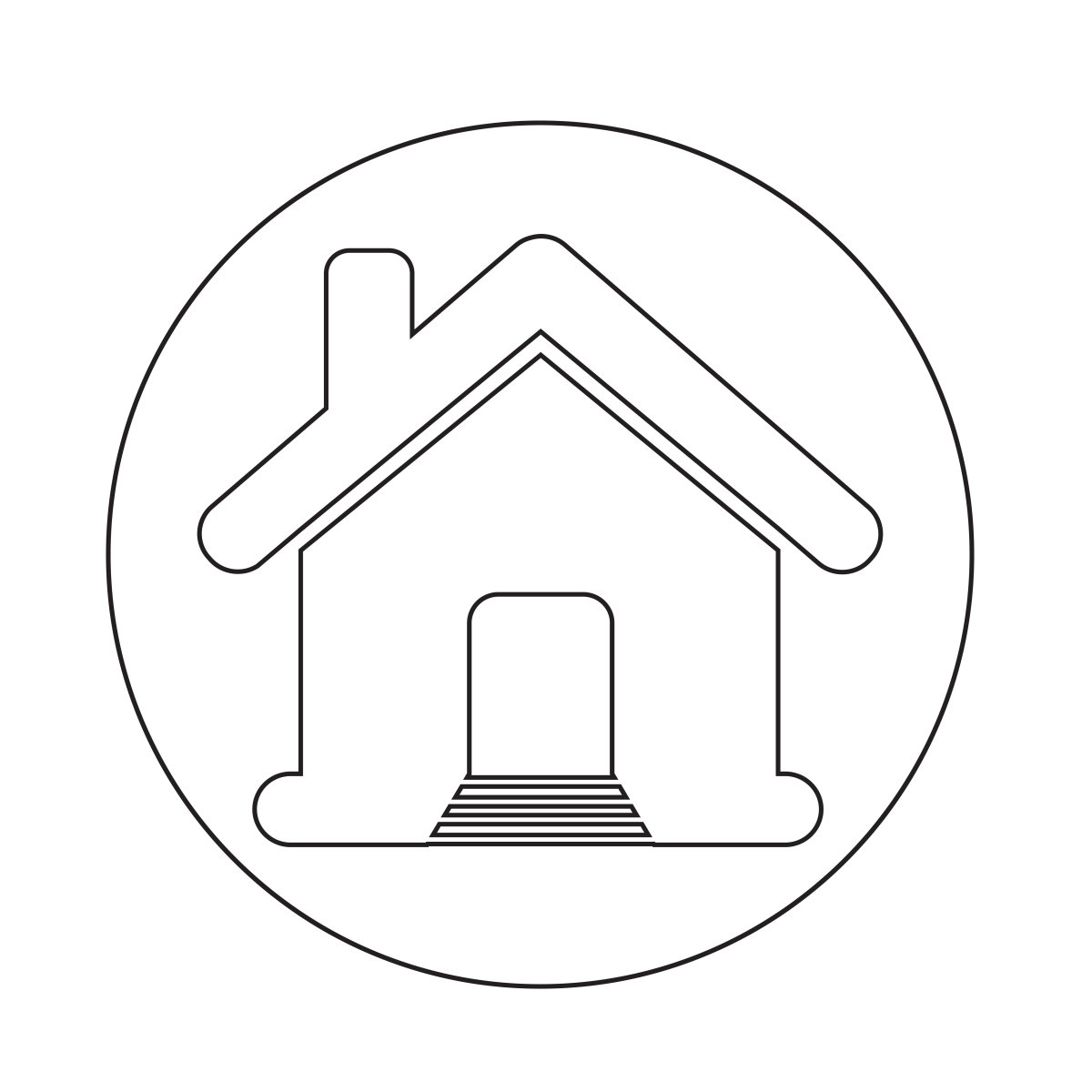 Домик контур