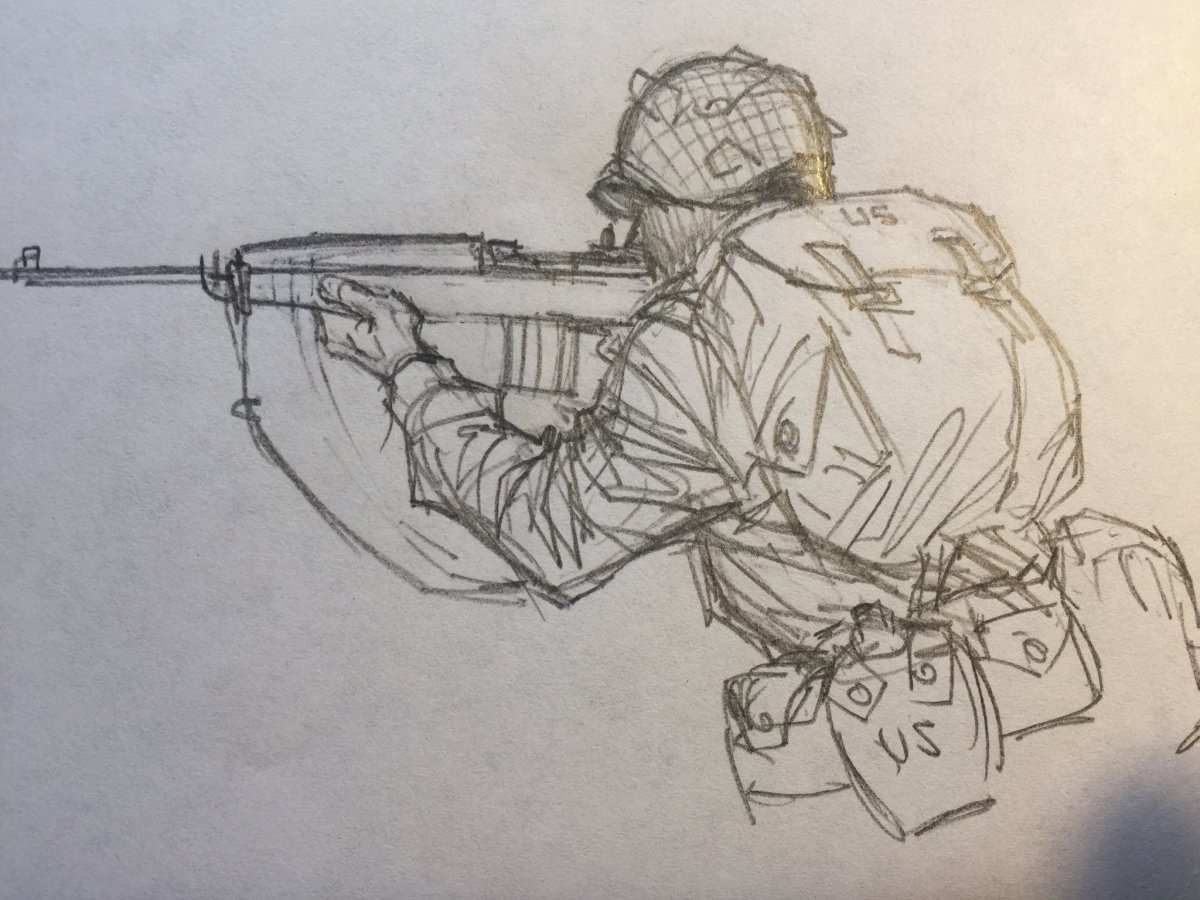 Рисовать эскизы военные