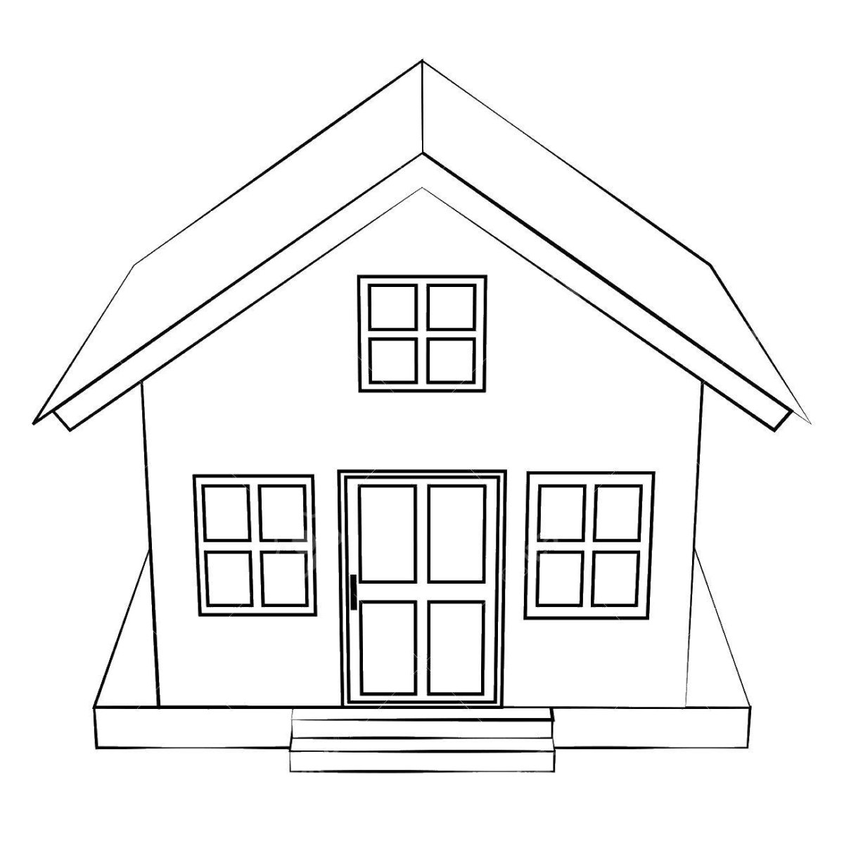 Домик с тремя окнами