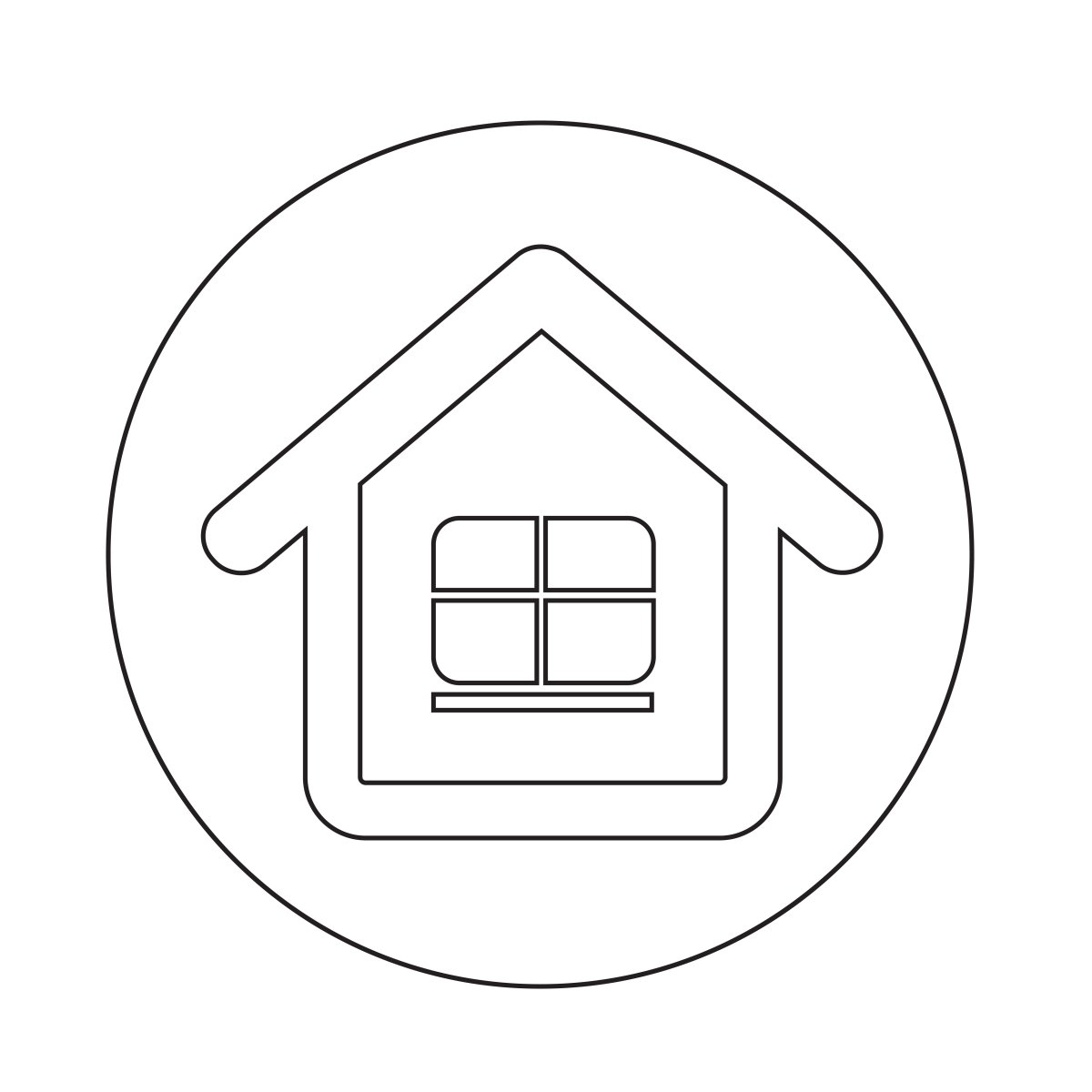 Дом раскраска