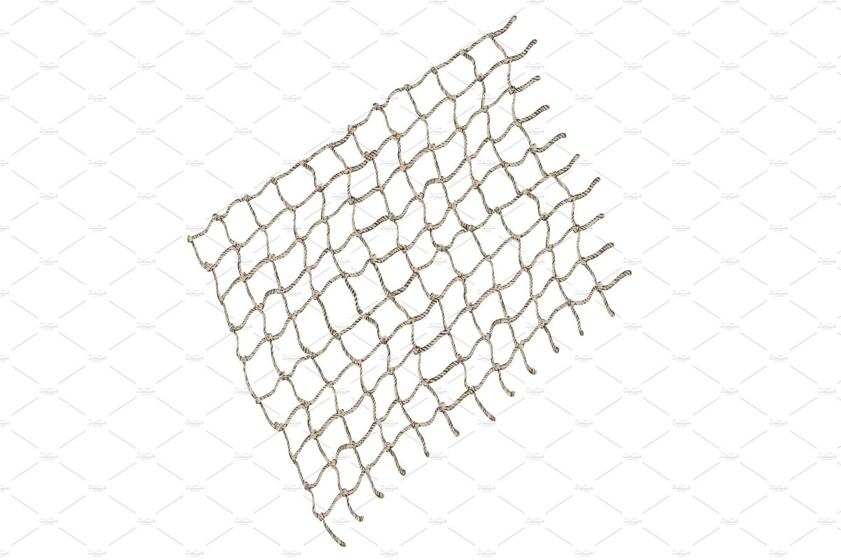 Сетка веревочная на прозрачном фоне