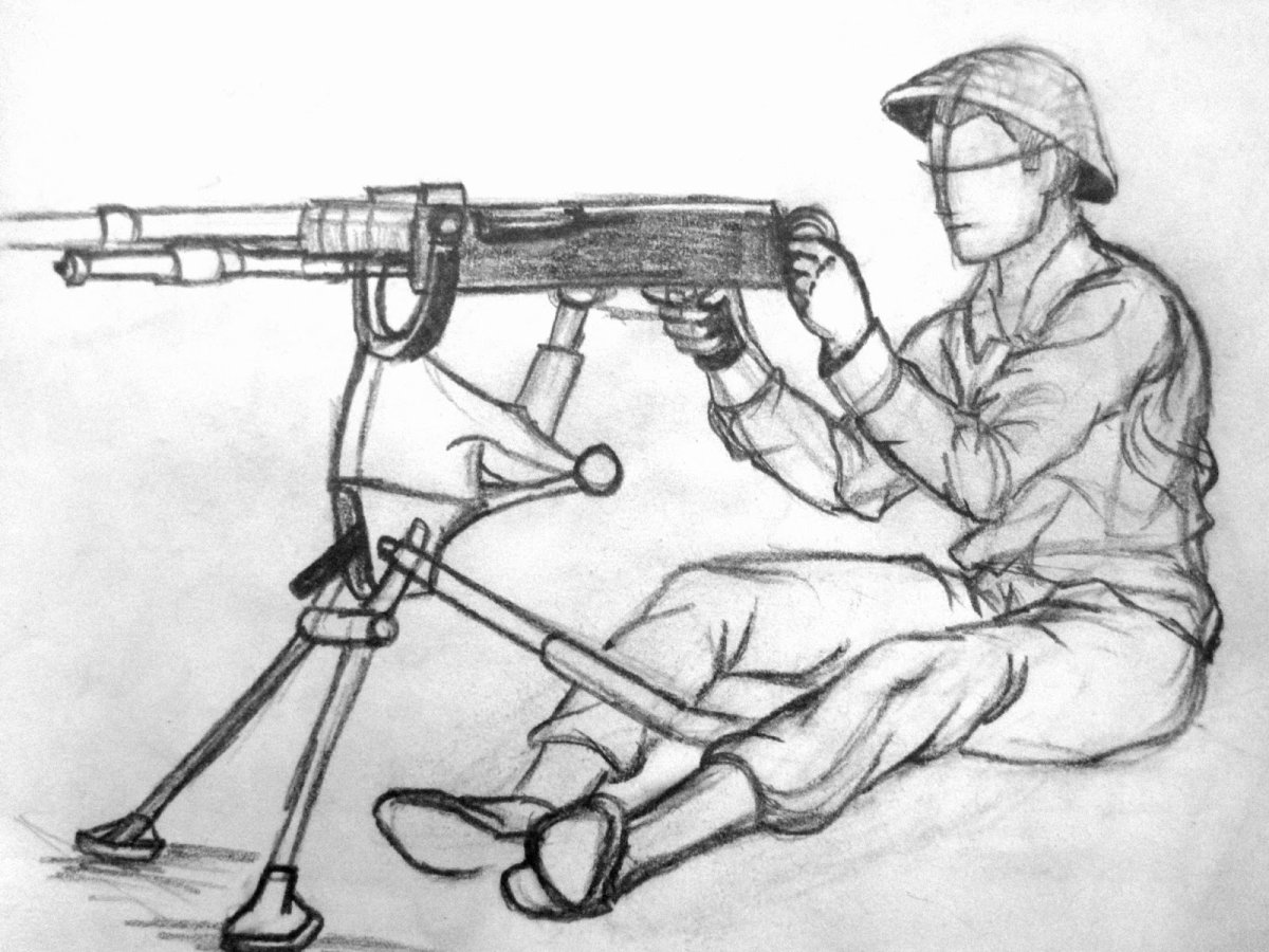 Маленький военный рисунок