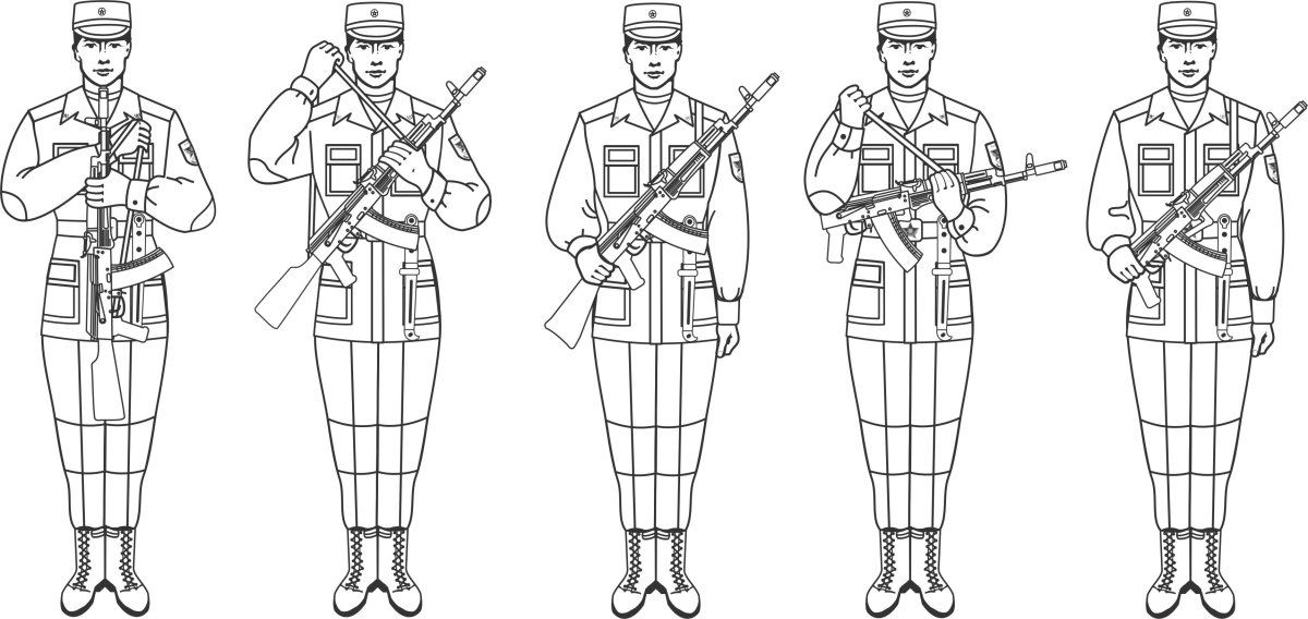 Солдат картинки нарисованные карандашом