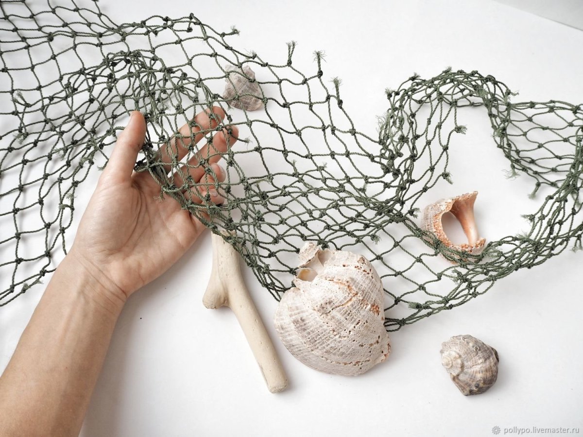 Рыбацкая сетка для декора