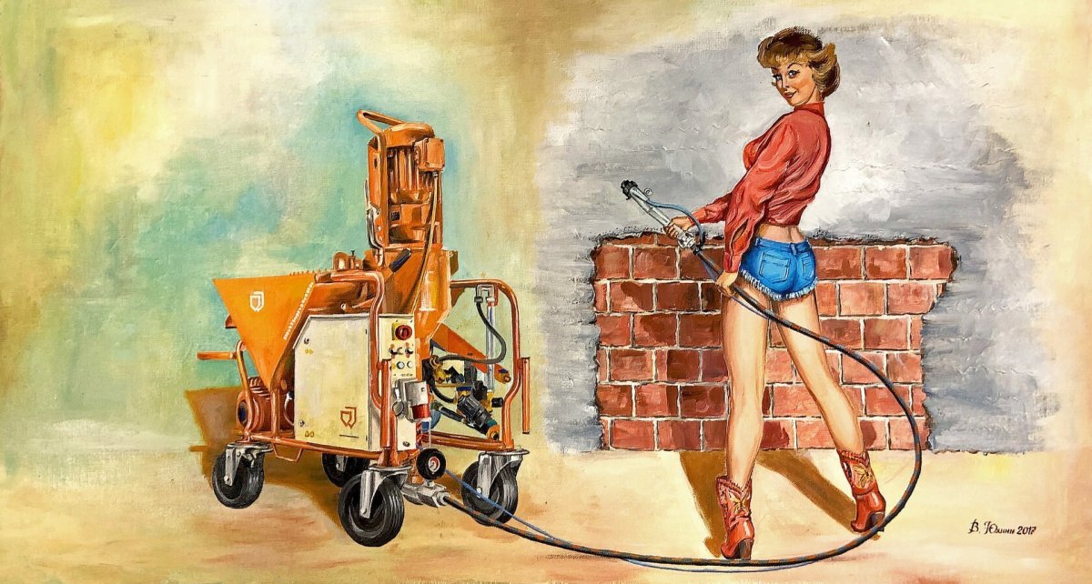 Штукатур карикатура