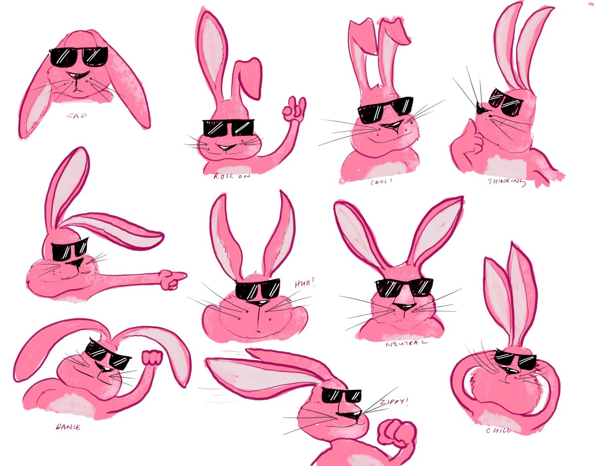 Розовый заяц Duracell