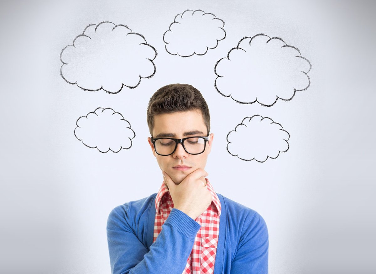 Девушка думает иллюстрация