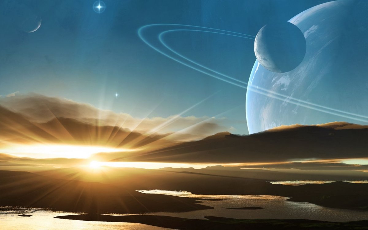 Космические пейзажи на земле