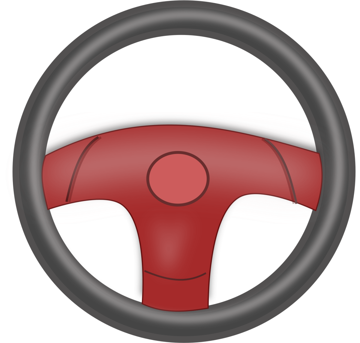 Автомобильный руль сбоку вектор