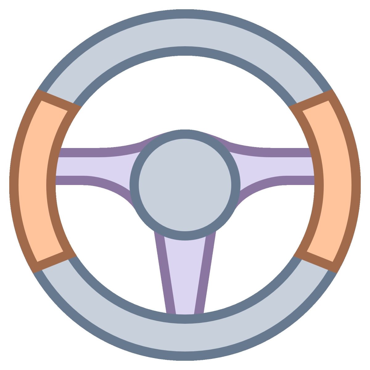 Мультяшный руль машины