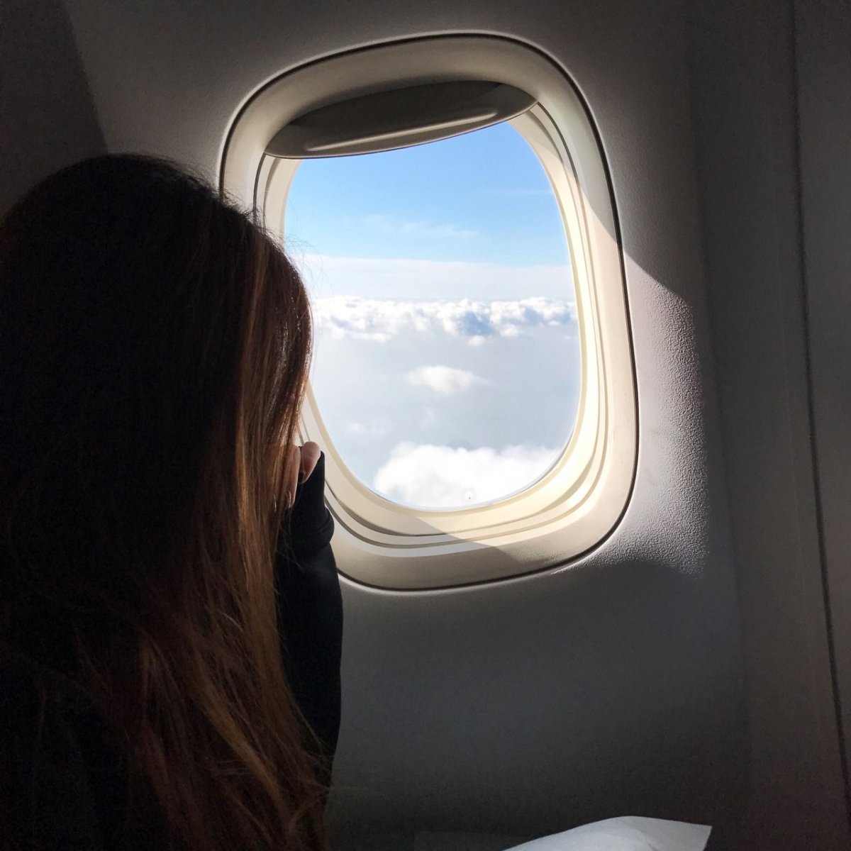 Девушка в самолете