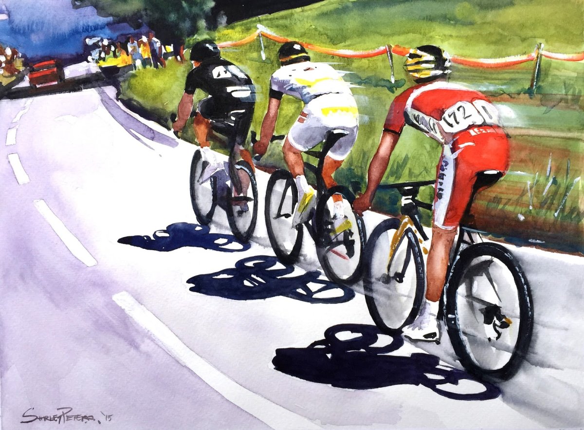 Художник Дейнека велосипедисты