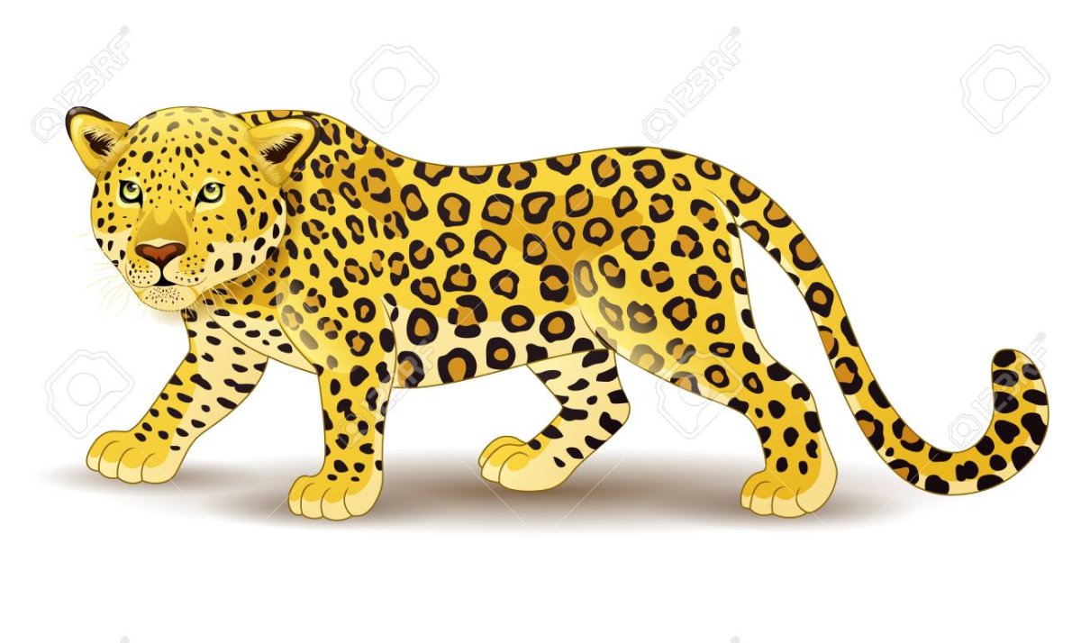 Леопард пластиковые животные на белом фоне