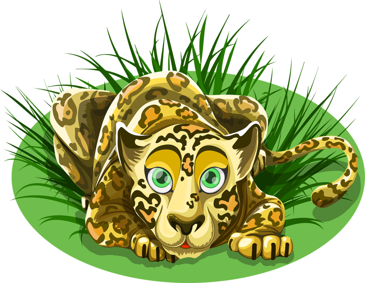 Пятна леопарда трафарет