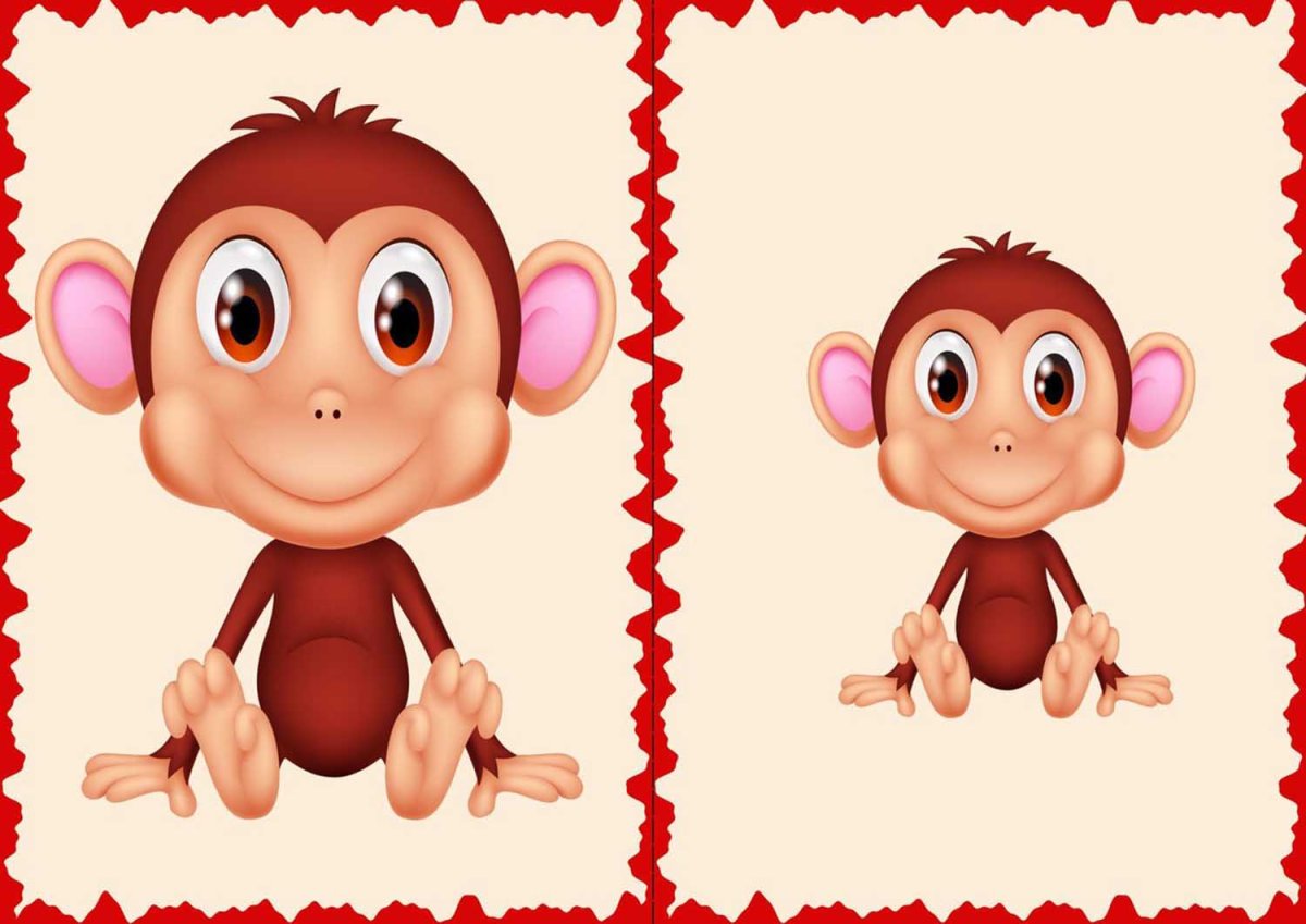 Карточки "большой-маленький"