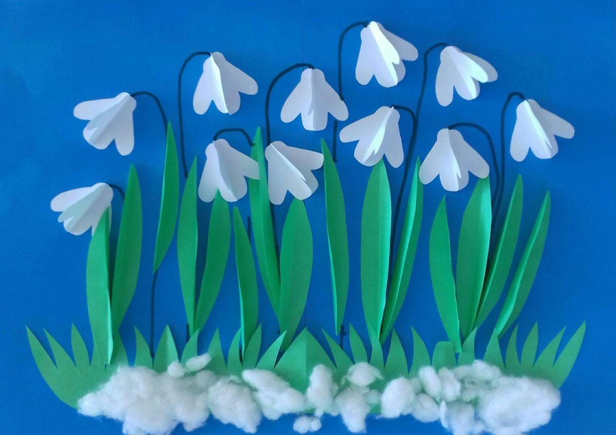 Подснежник силуэт