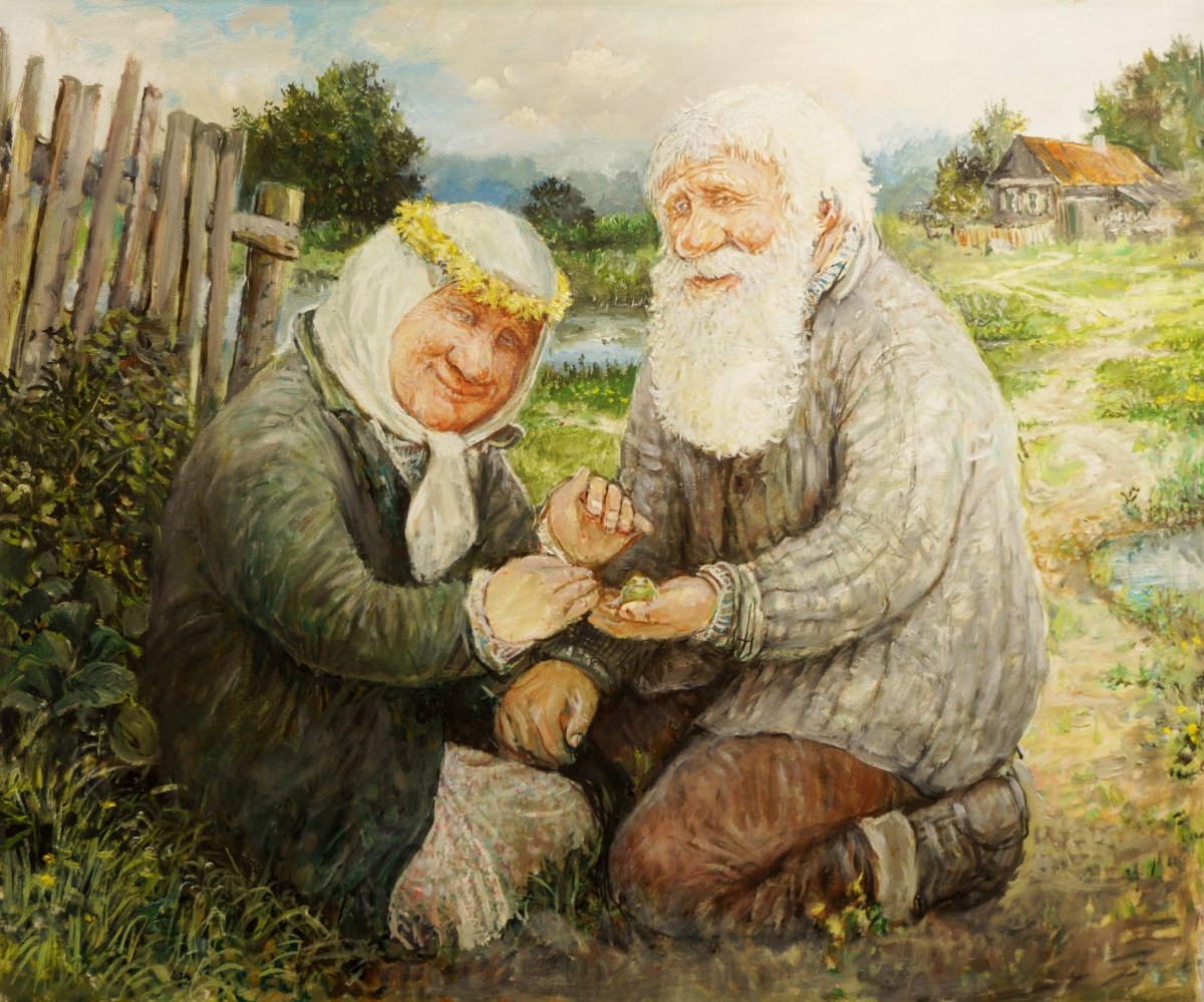 Художник Леонид Баранов. Цикл " русская деревня".