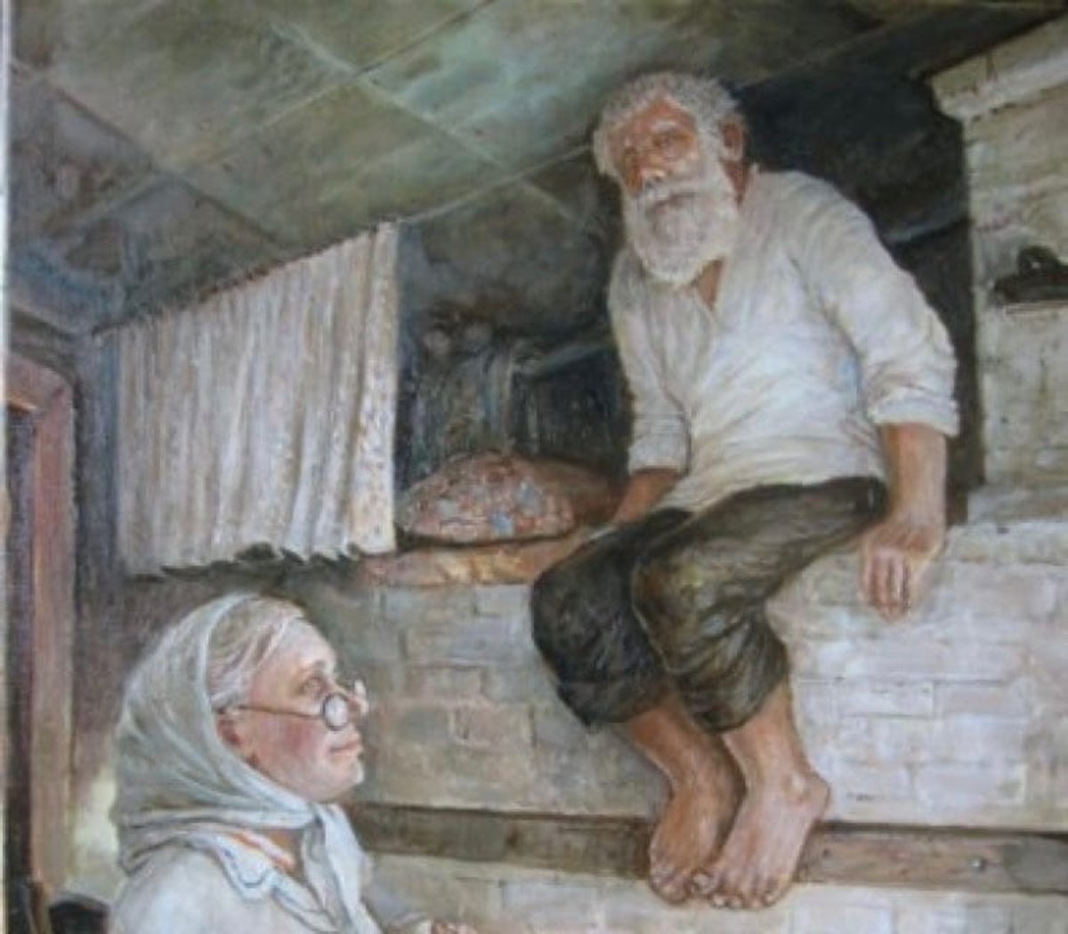 Поцелуй пожилых