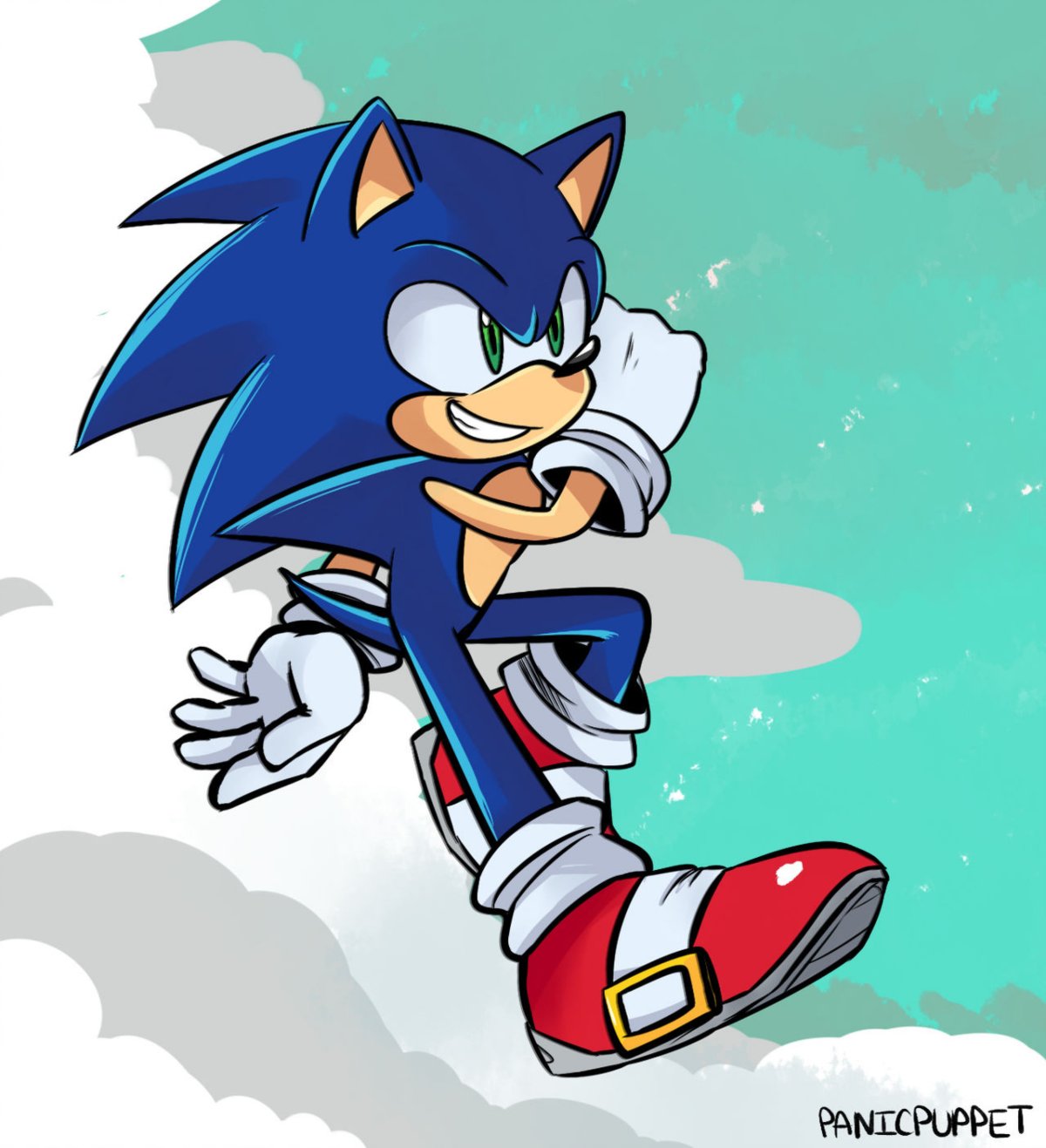 Как рисовать Соника