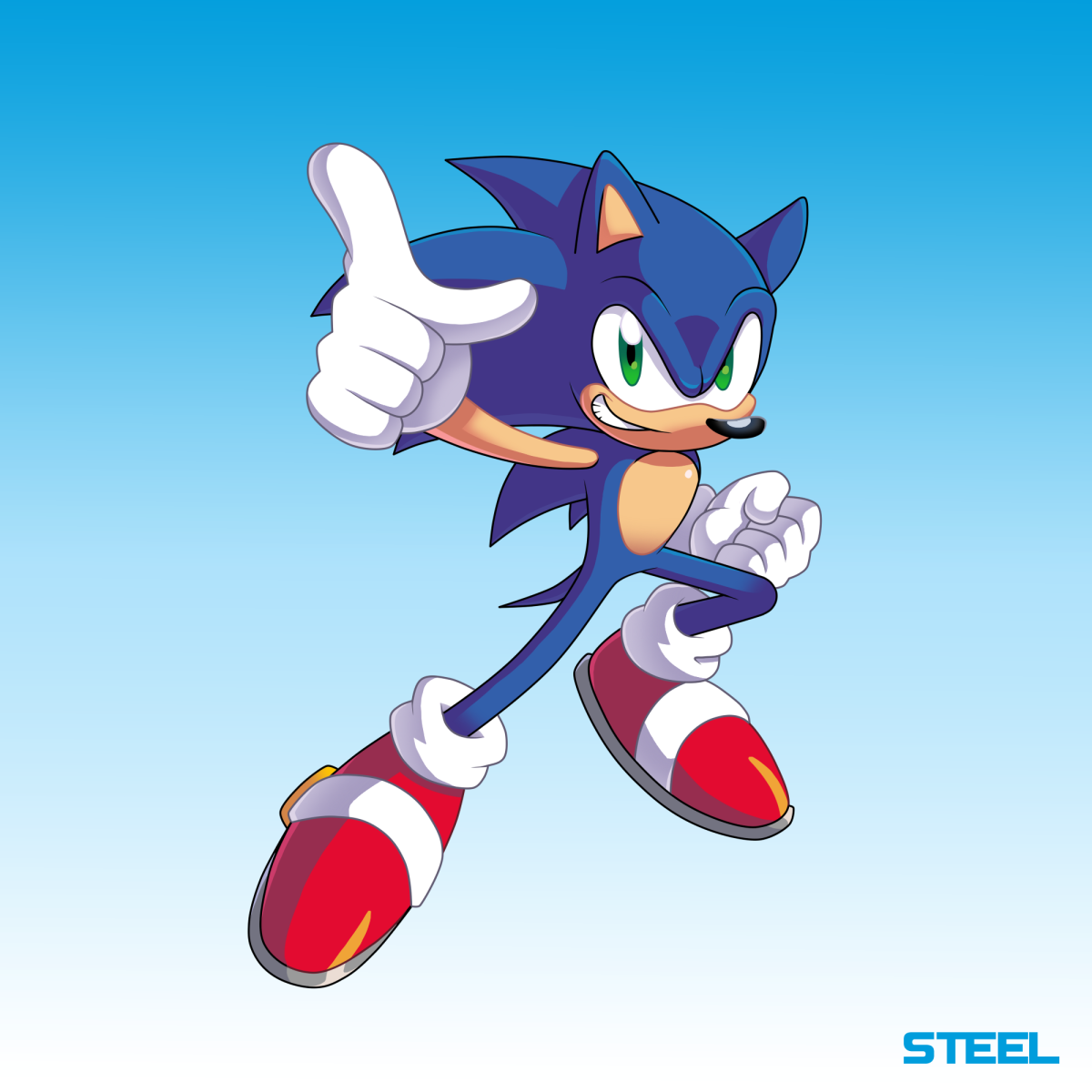 Как рисовать Соника