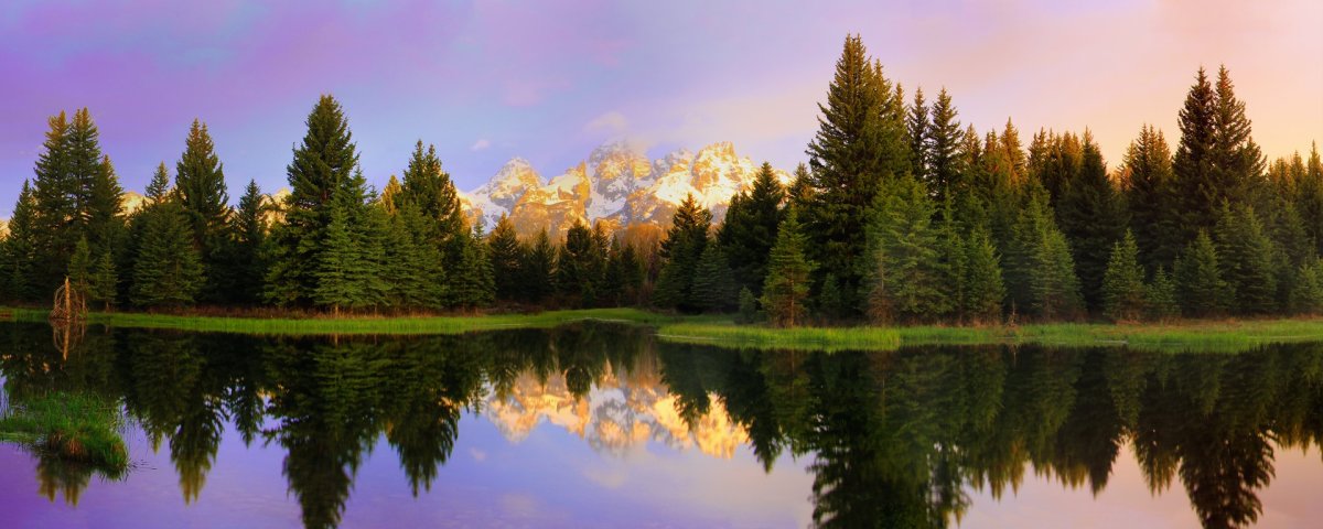 Красивая панорама природы