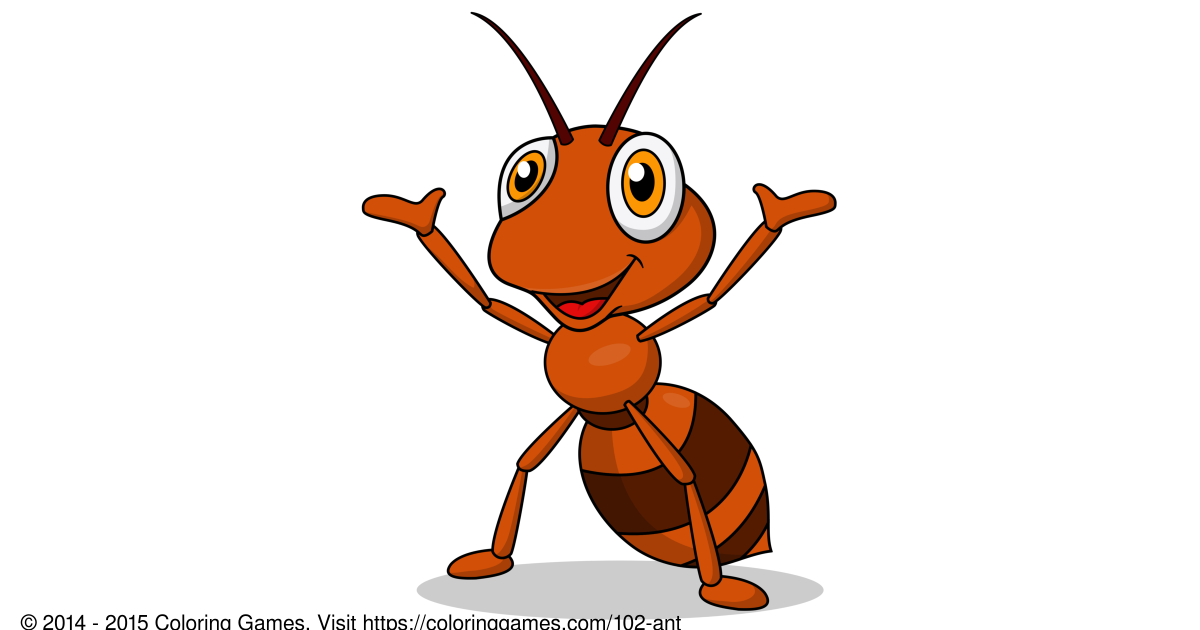 Муравей мультяшный