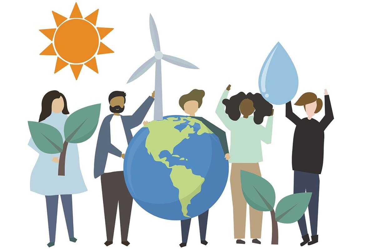 Экология люди вектор