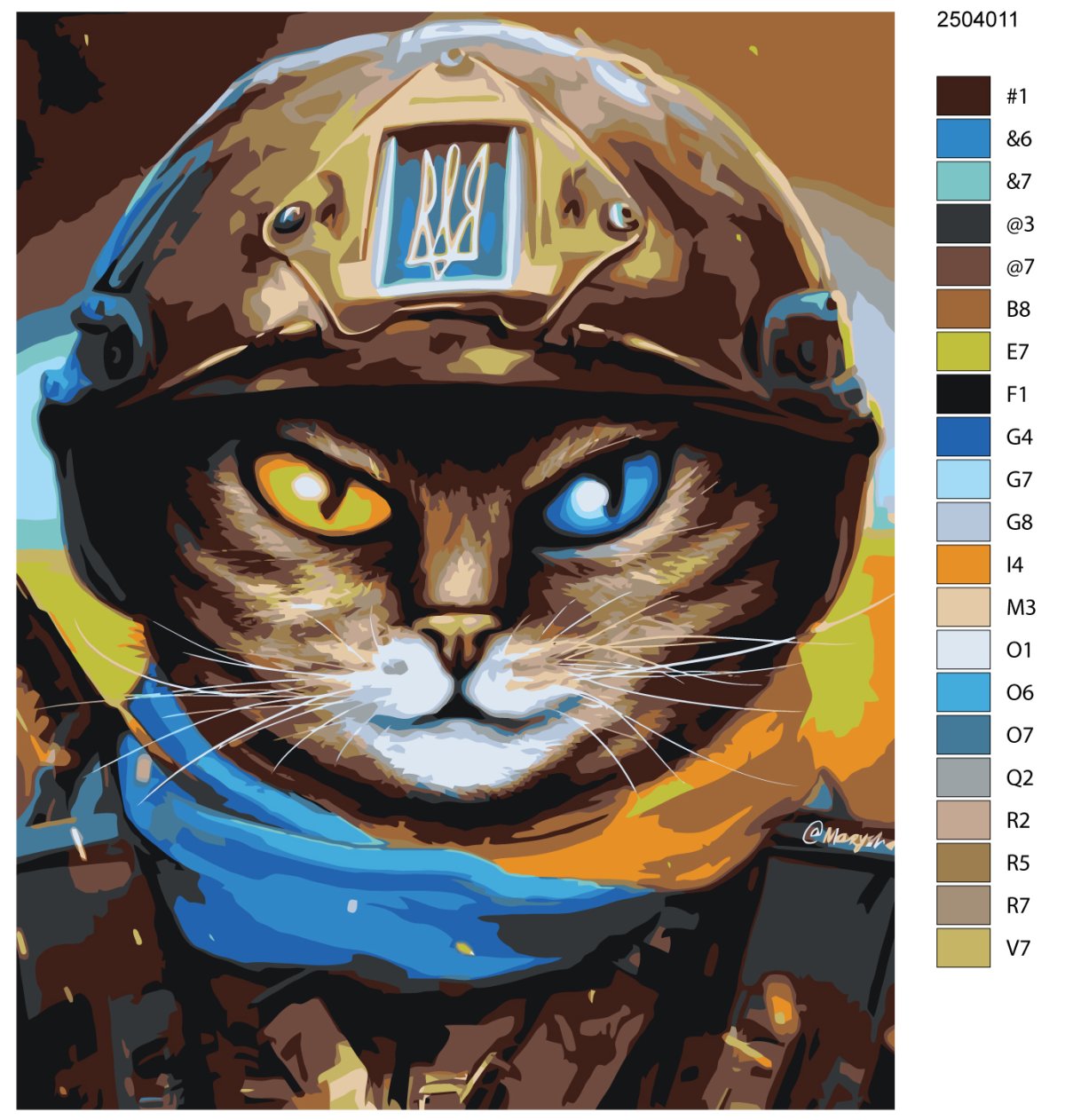 Кот в каске