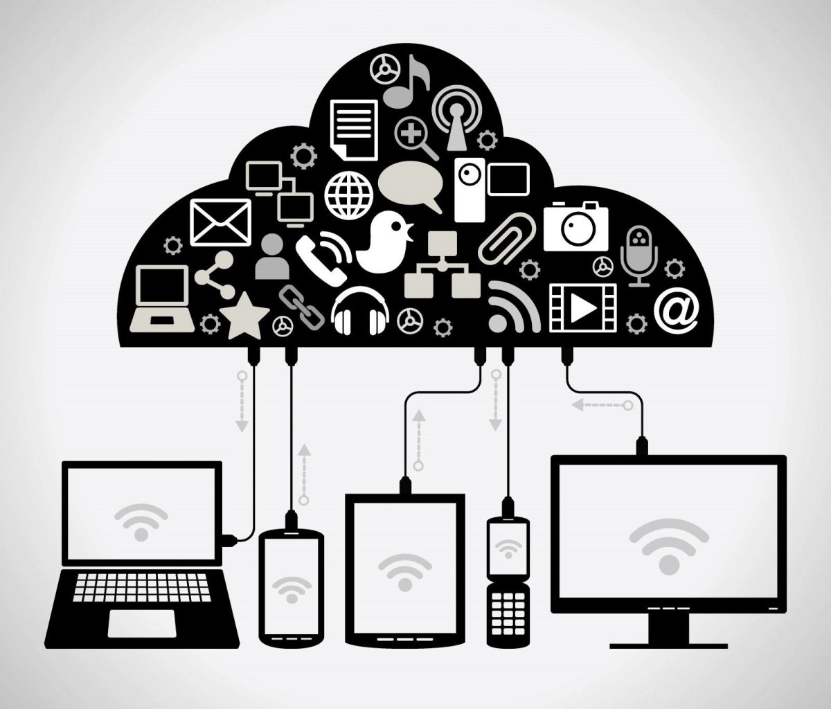 Компьютер стилизованный