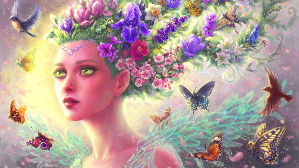 Богиня весны арт