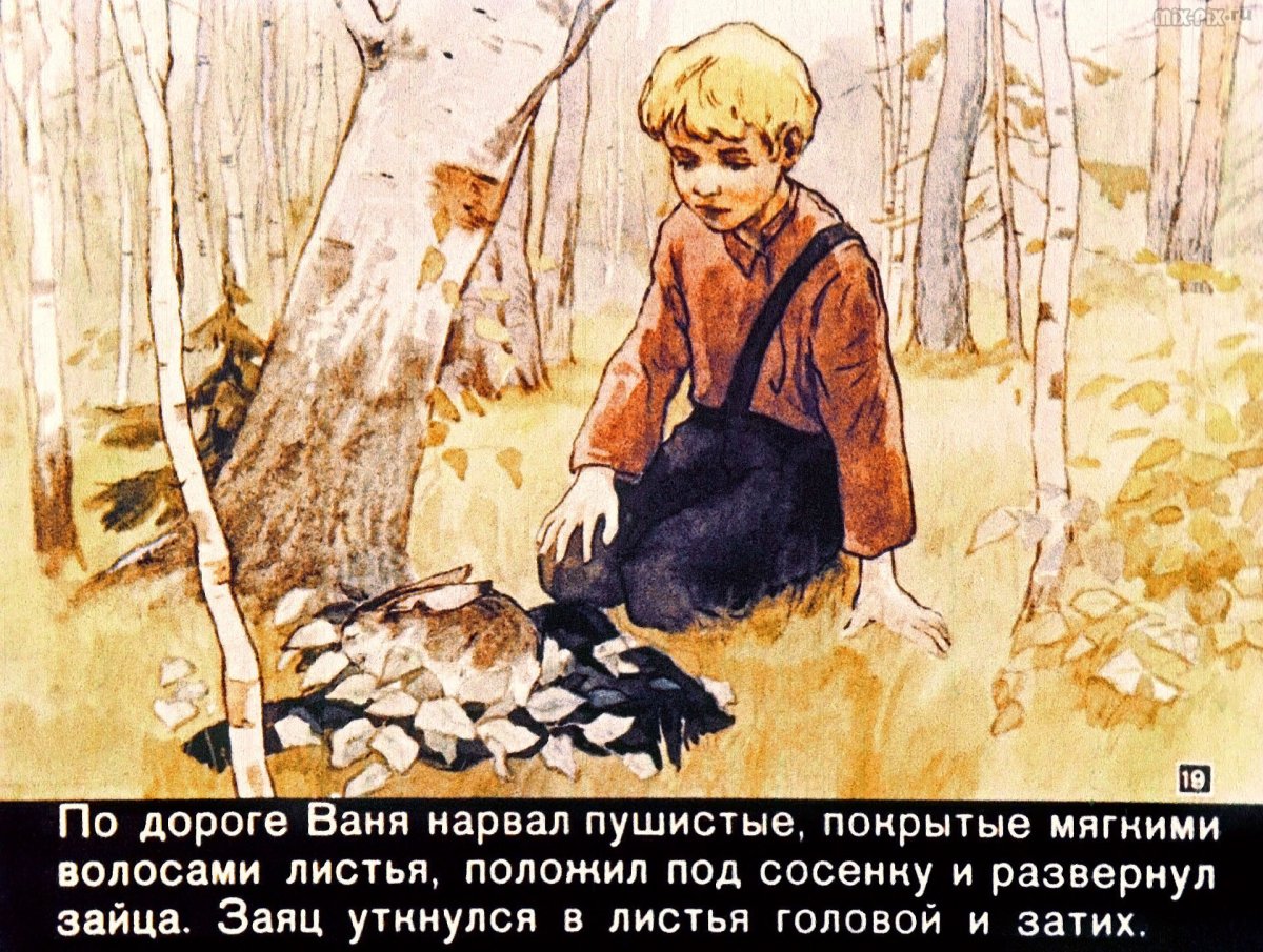 Рисунок к сказке заячьи лапы