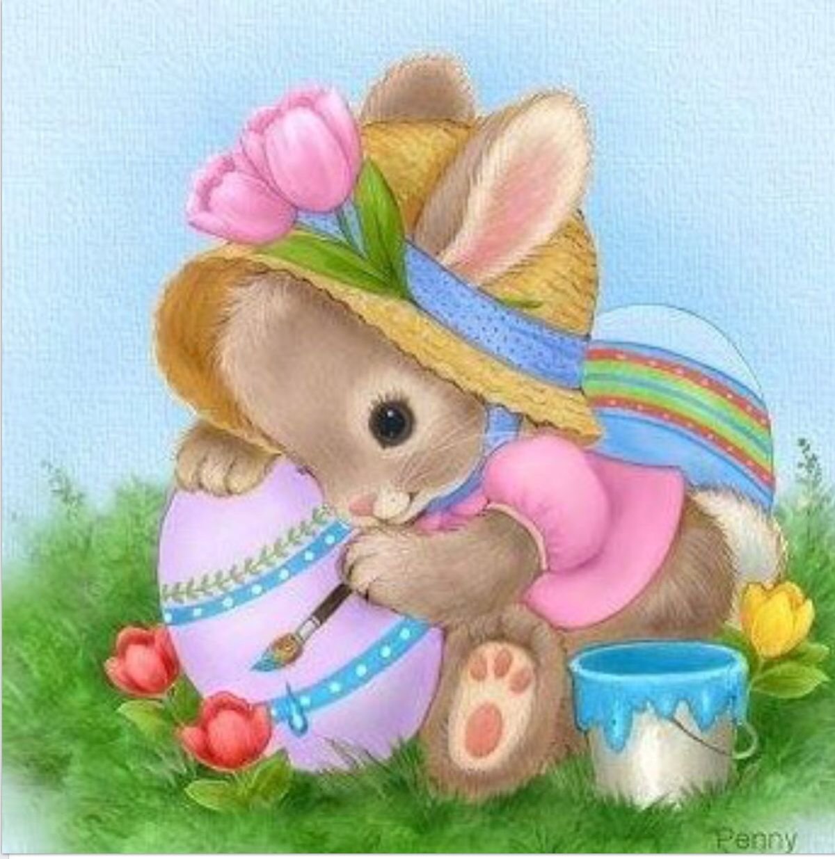 Кролик открытка