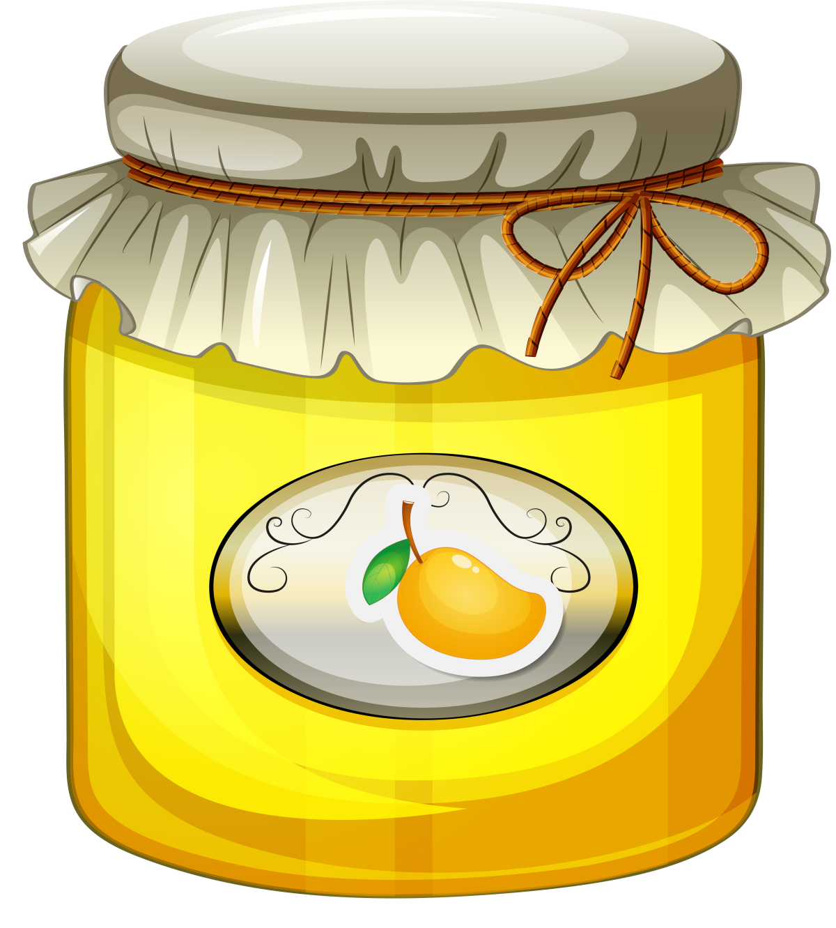 Трафарет баночка варенья