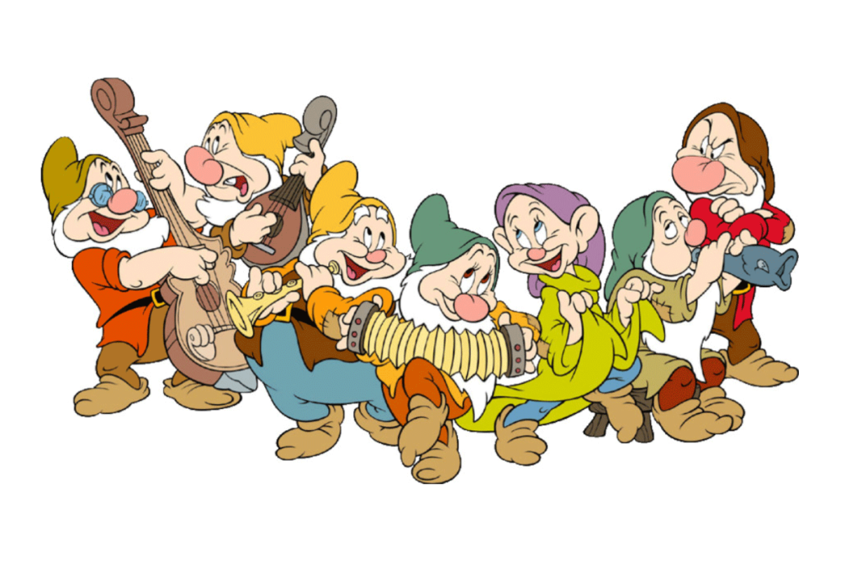 Семь гномов вместе