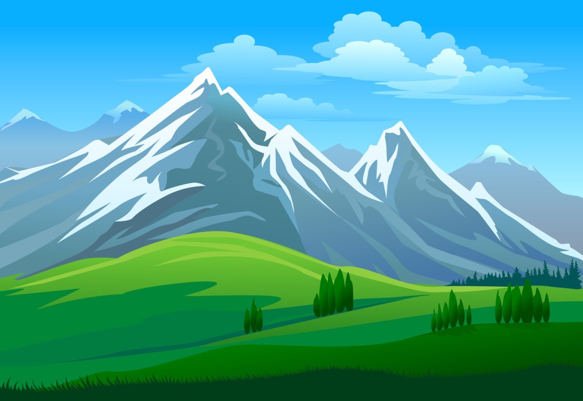 Мультяшный пейзаж