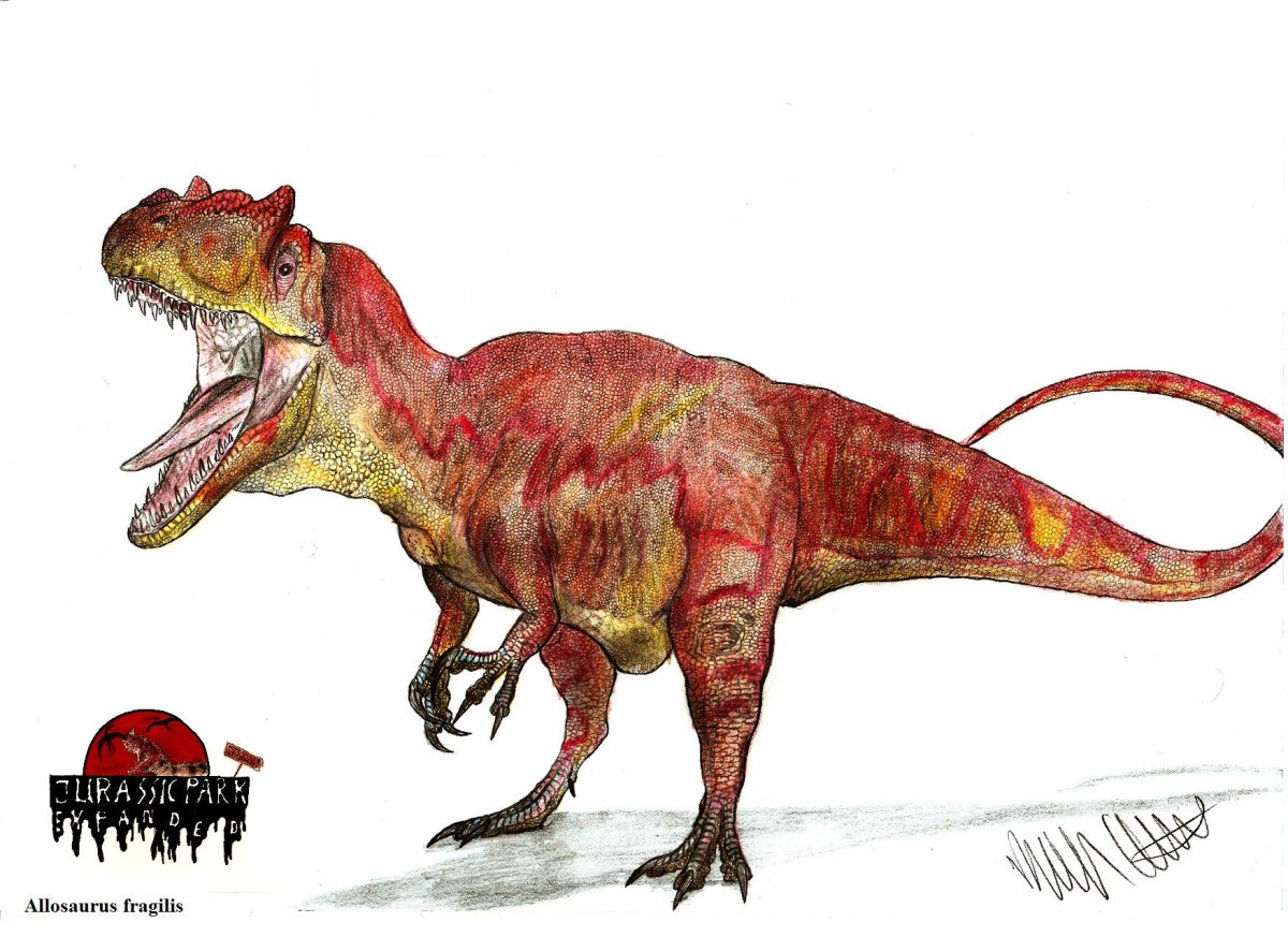 Аллозавр красный