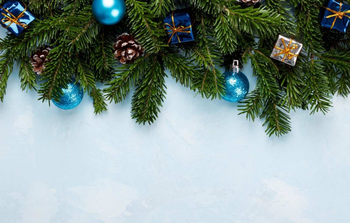 Новогодний фон с елочкой