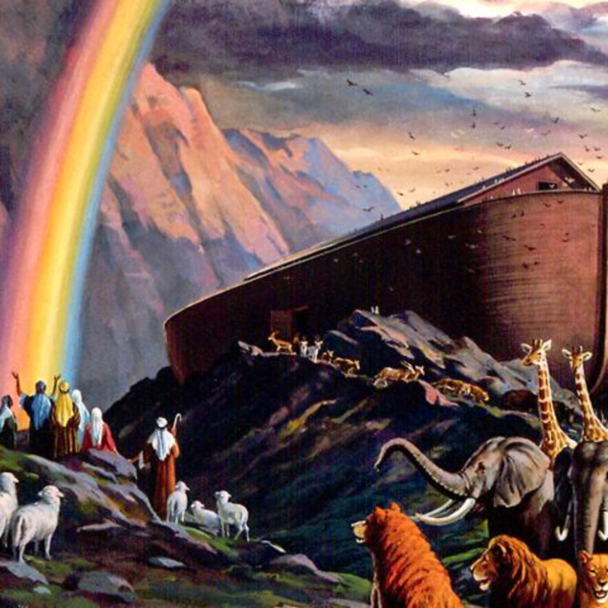 Ноев Ковчег Всемирный потоп иллюстрации