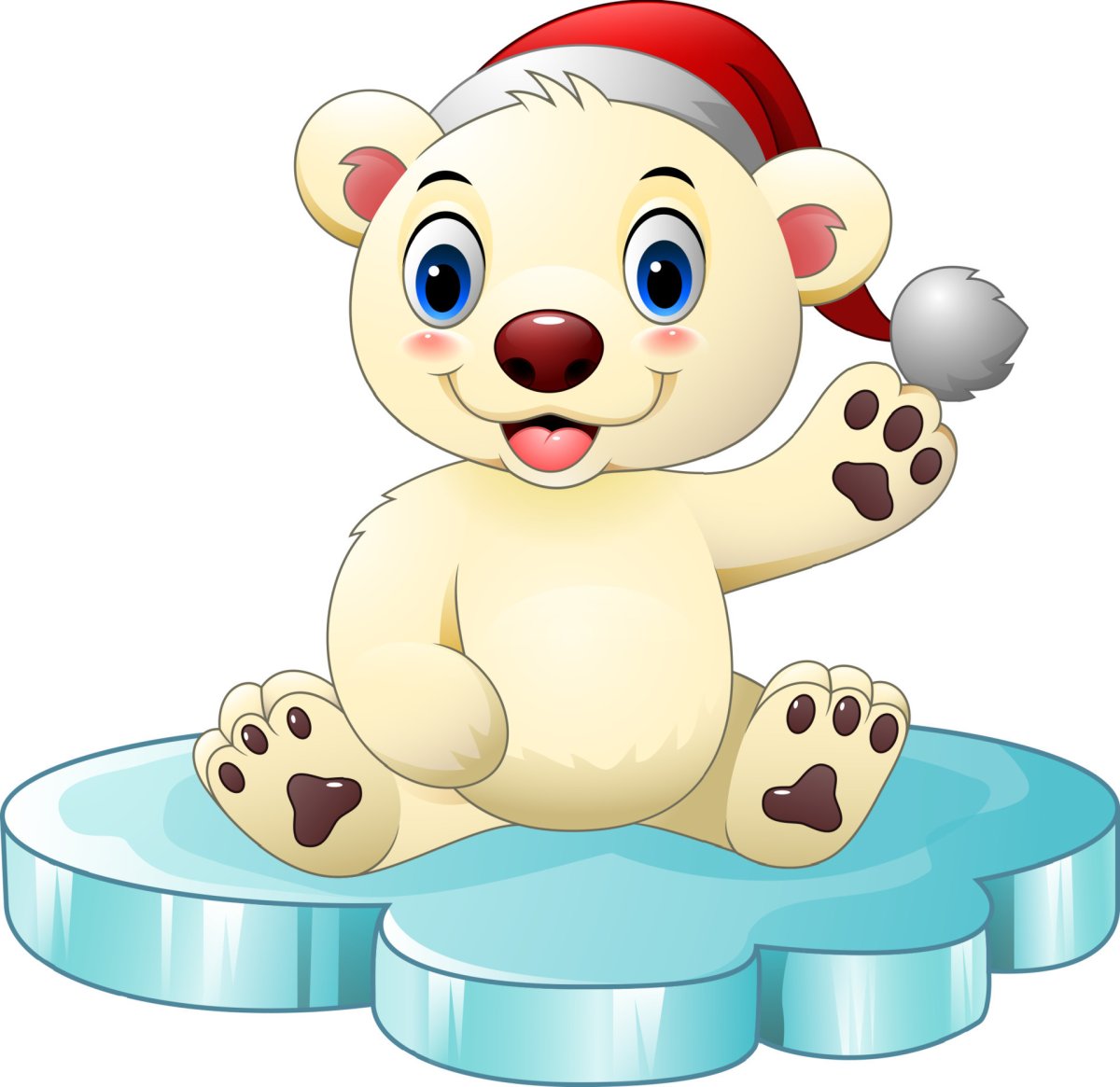 Белый медведь рисунок