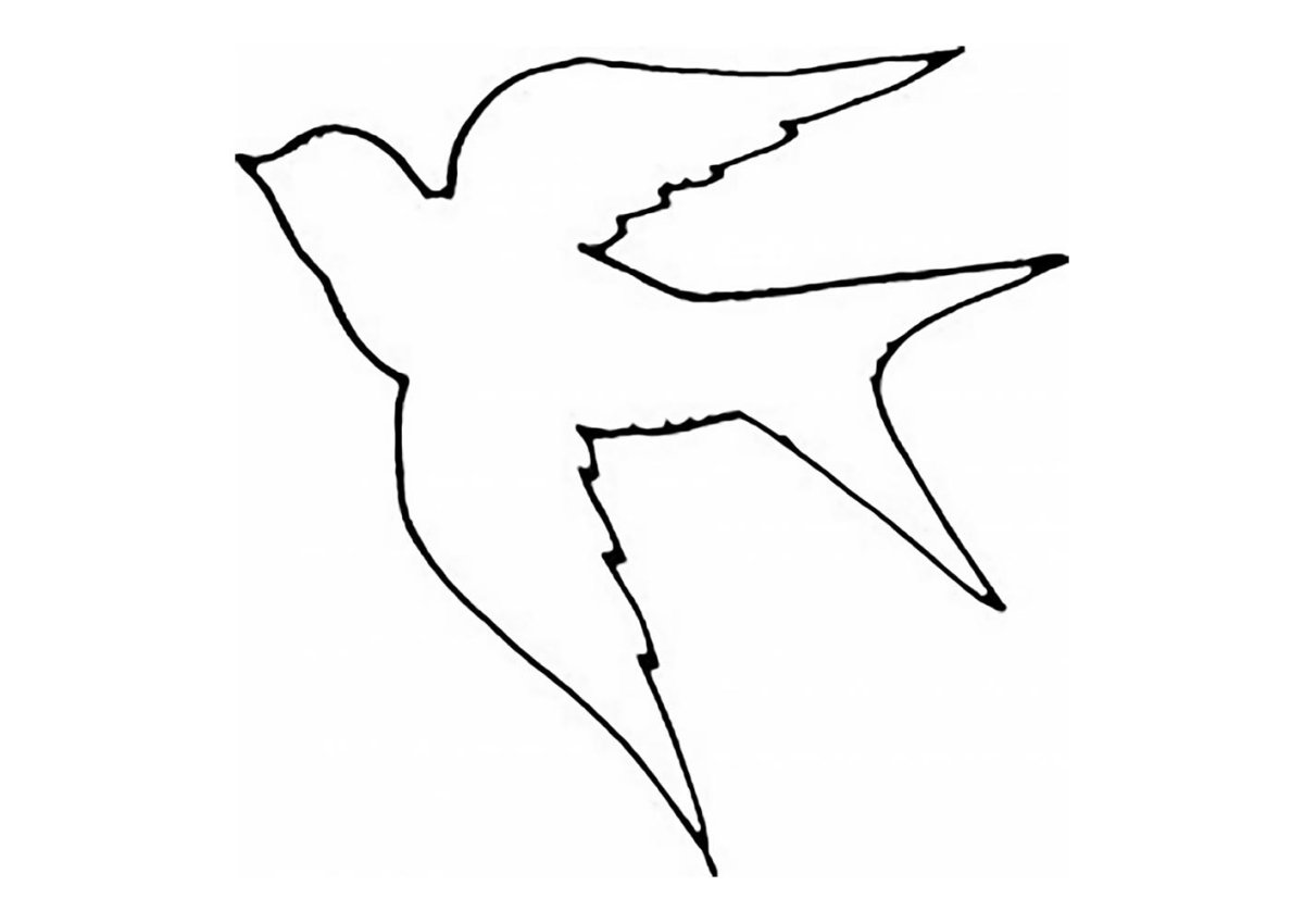 Татуировка Ласточка эскиз