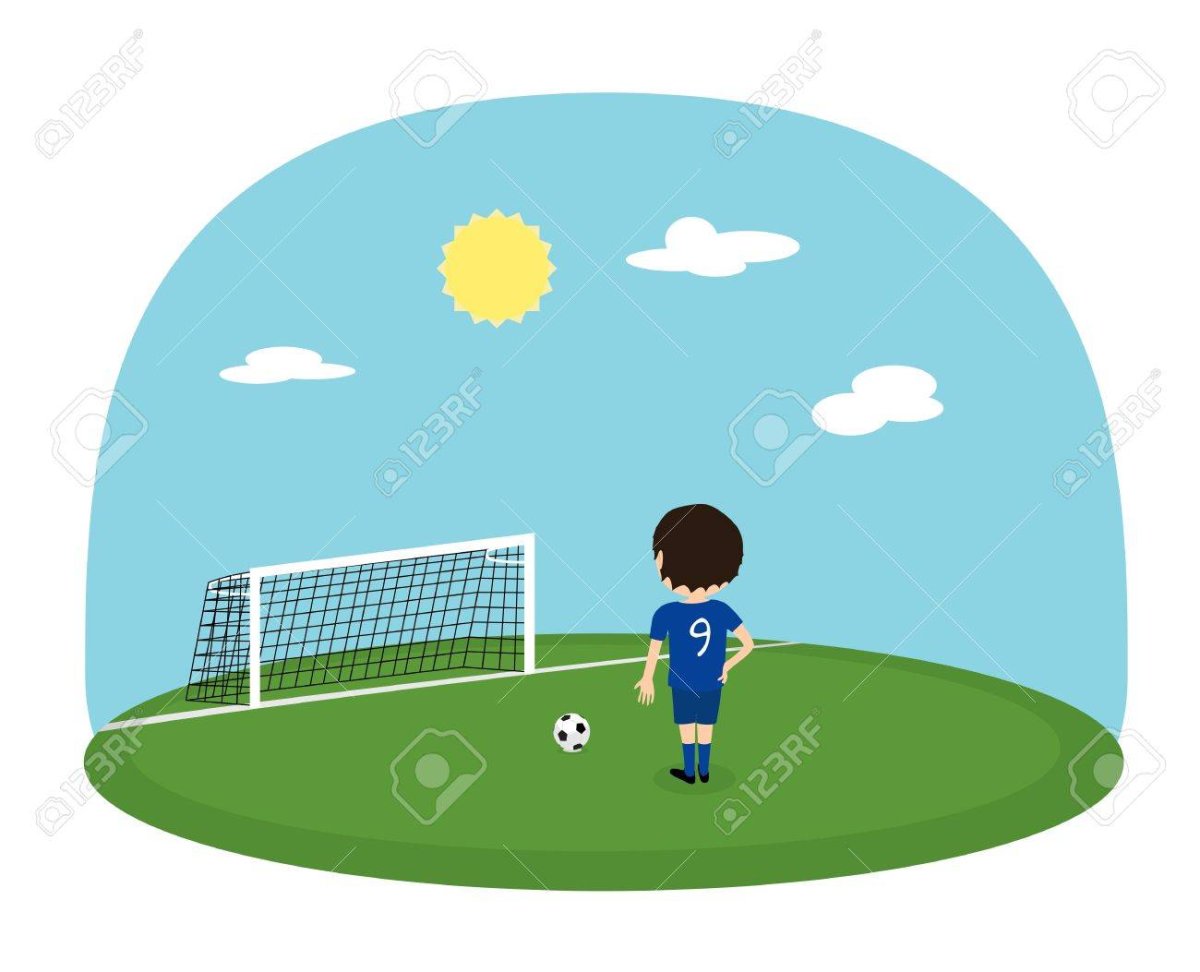 Футбольное поле рисунок