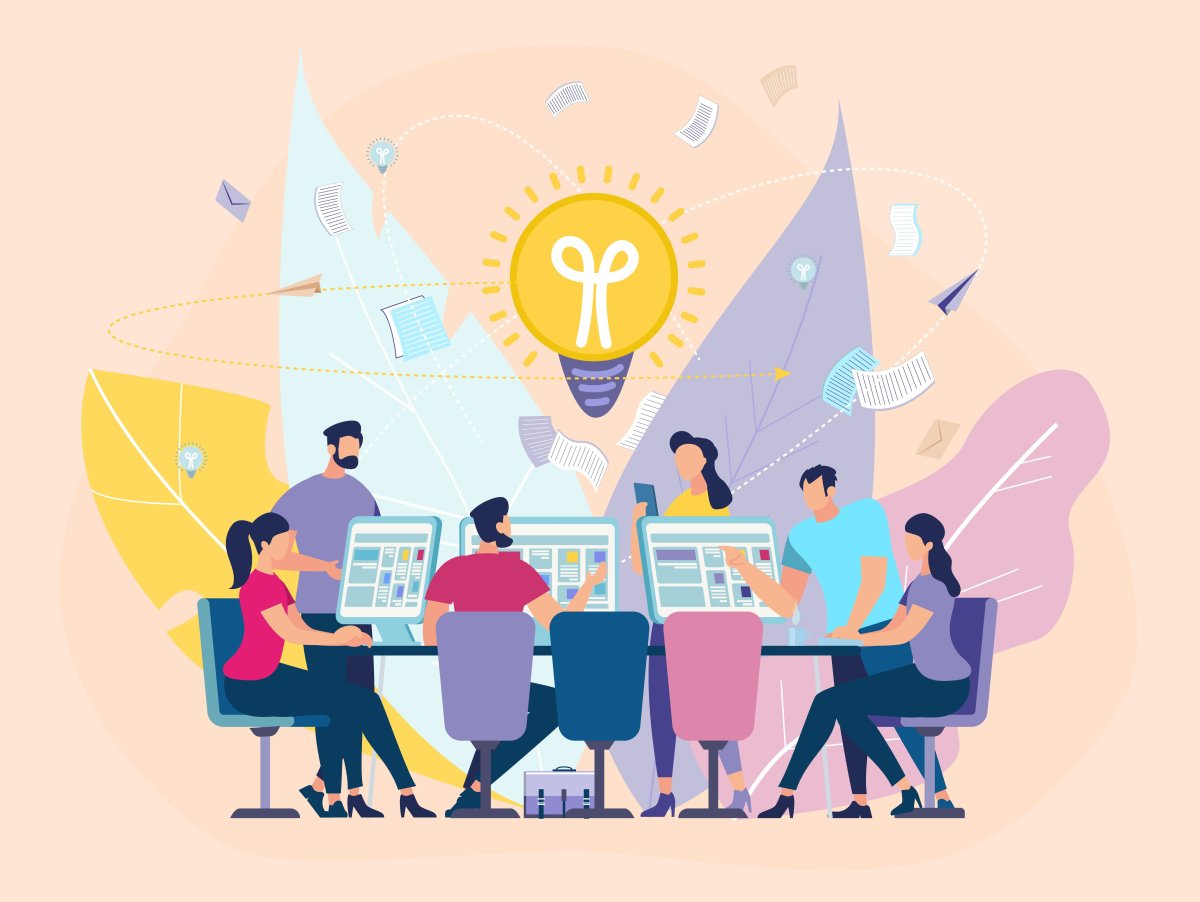 Компания иллюстрация